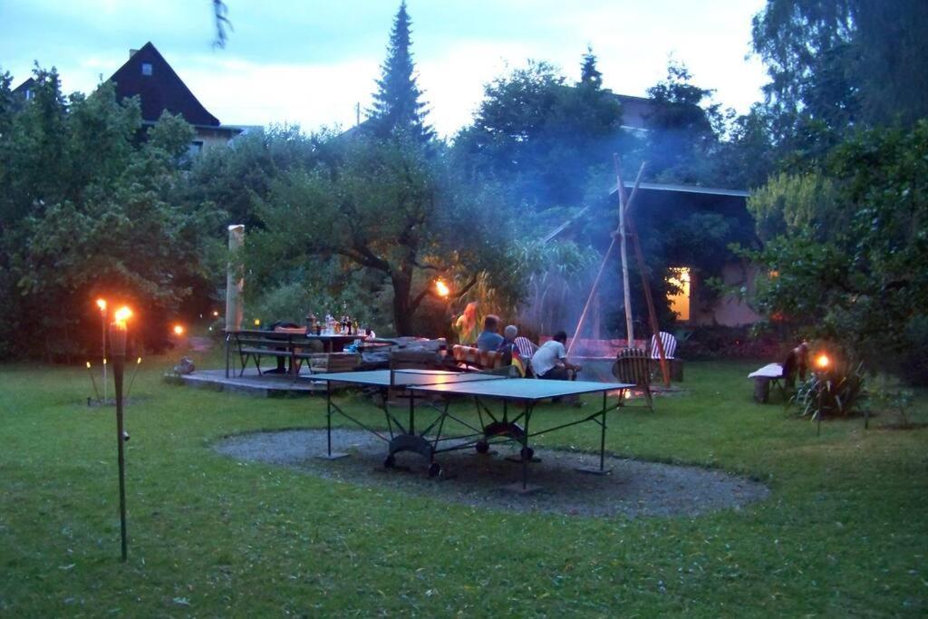 Gartentraum, Feuergrill, Kids-Spielwelt, 4Raeume Hartenstein  Exterior foto